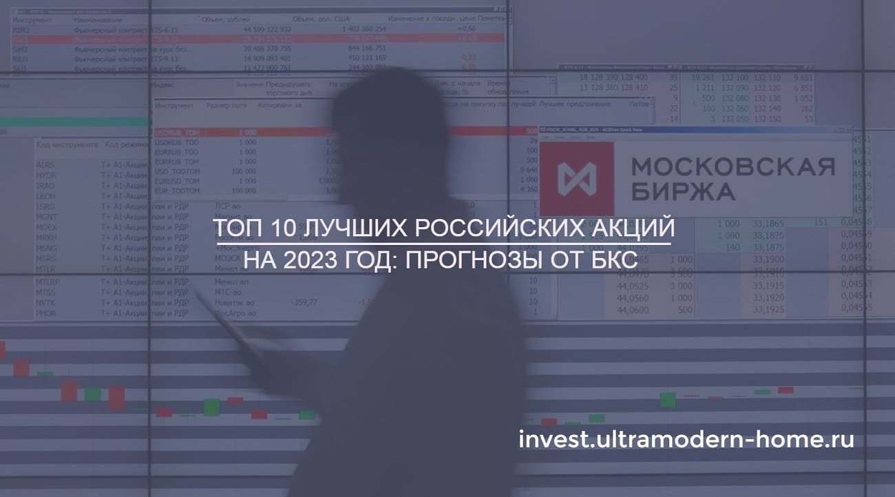 ТОП 10 лучших российских акций на 2023 год прогнозы от БКС